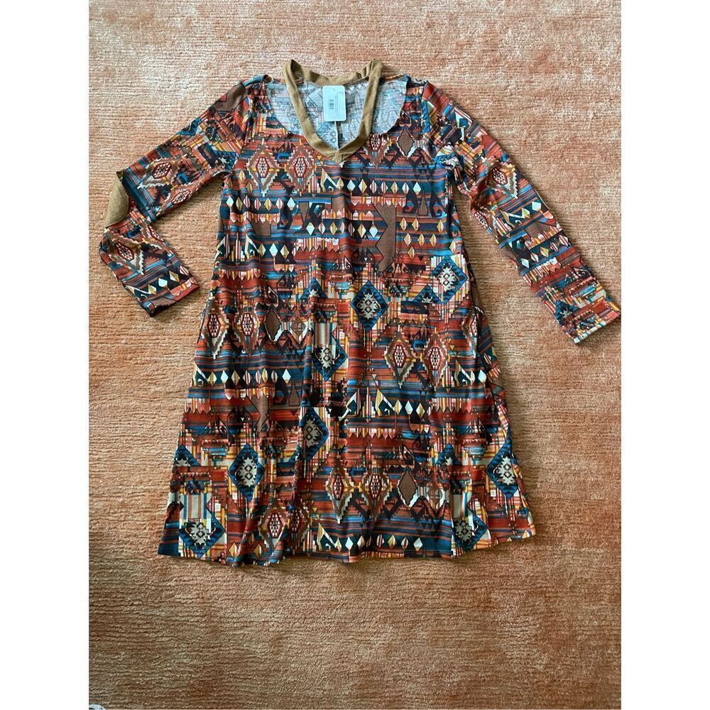 NWT Gold Spark Women's Size M S Brown On/Off Shoulder Midi Dress M